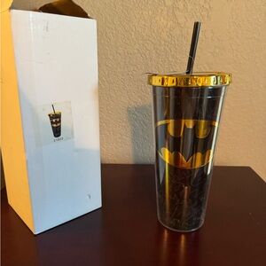 Batman Tumbler with Straw